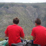 Photo Gallery: Teens Looking down at the Wilderness