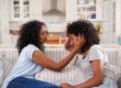a mother helps her teen with anxiety