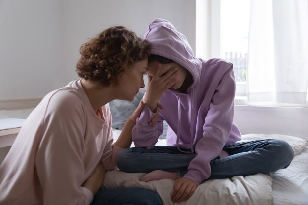 a mother has learned how to help her teen daughter through anxiety