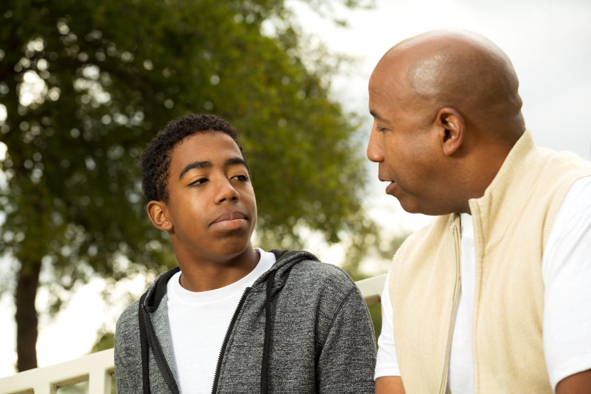 a man discusses sex with his teen in a way that is healthy and respectful