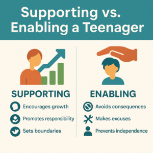 Supporting vs Enabling a Teenager
