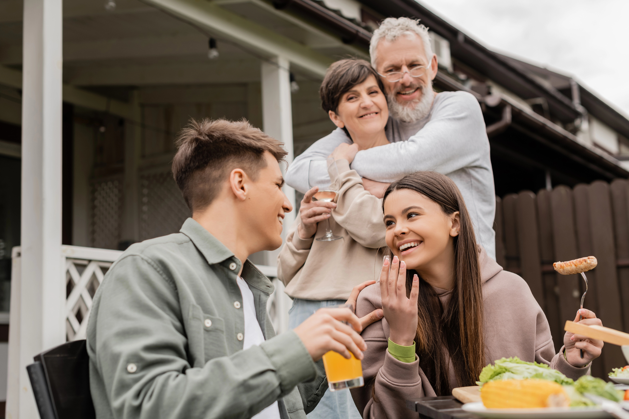 happy family after teen graduates from struggling teen residential program